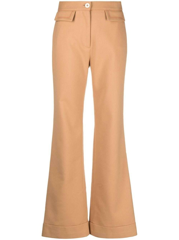 Photo: SEE BY CHLOÉ - Cotton Blend Flared Trousers