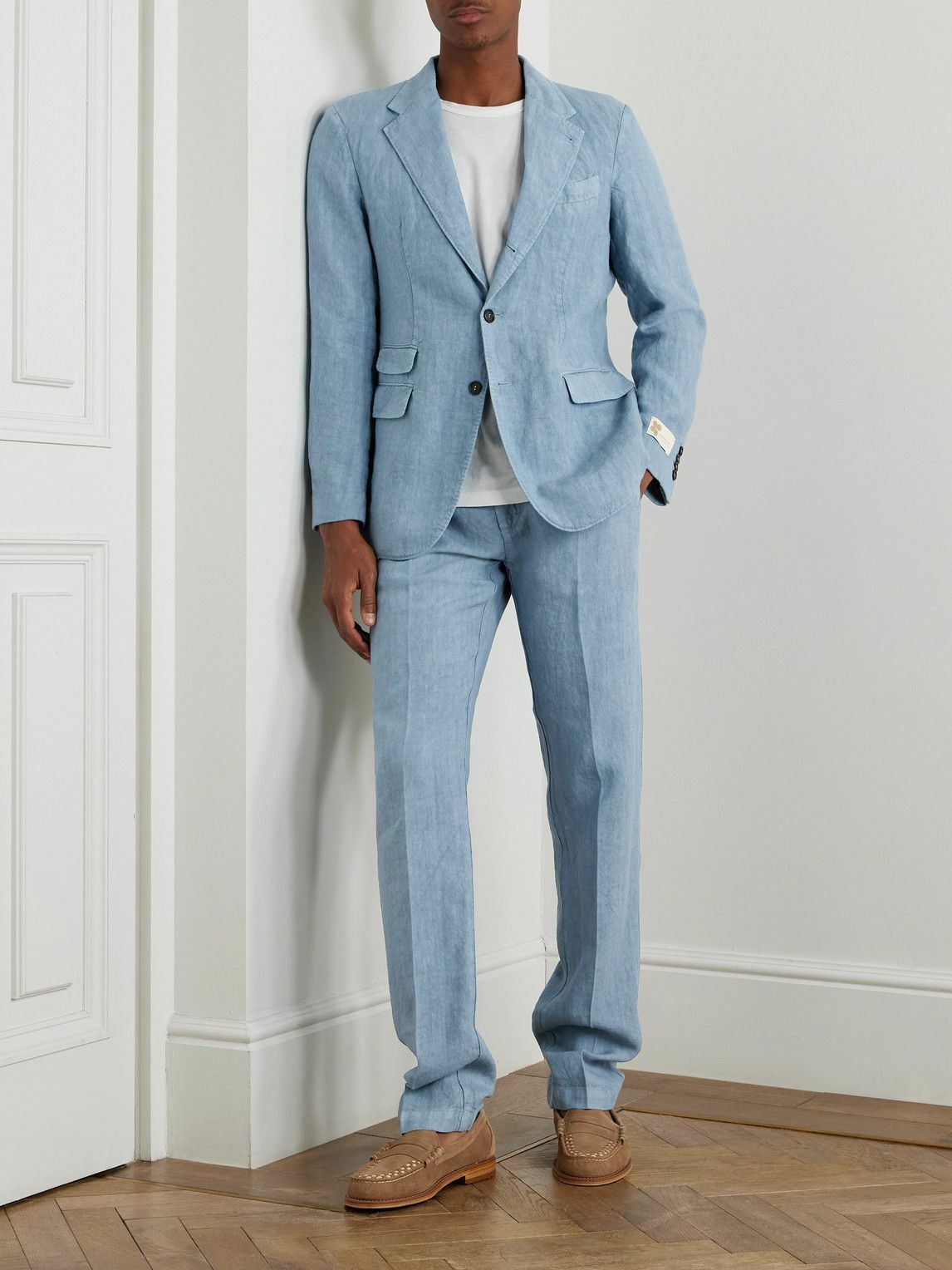 Massimo Alba - Catch2 Linen Suit Jacket - Blue
