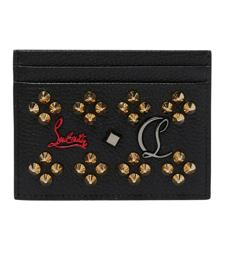 Photo: Christian Louboutin - Kios studded leather card holder