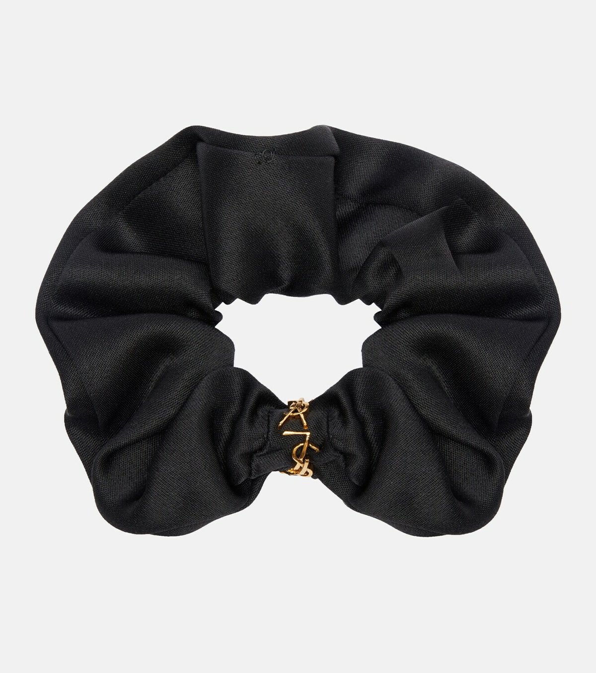 Saint Laurent Cassandre silk satin scrunchie