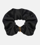 Saint Laurent Cassandre silk satin scrunchie
