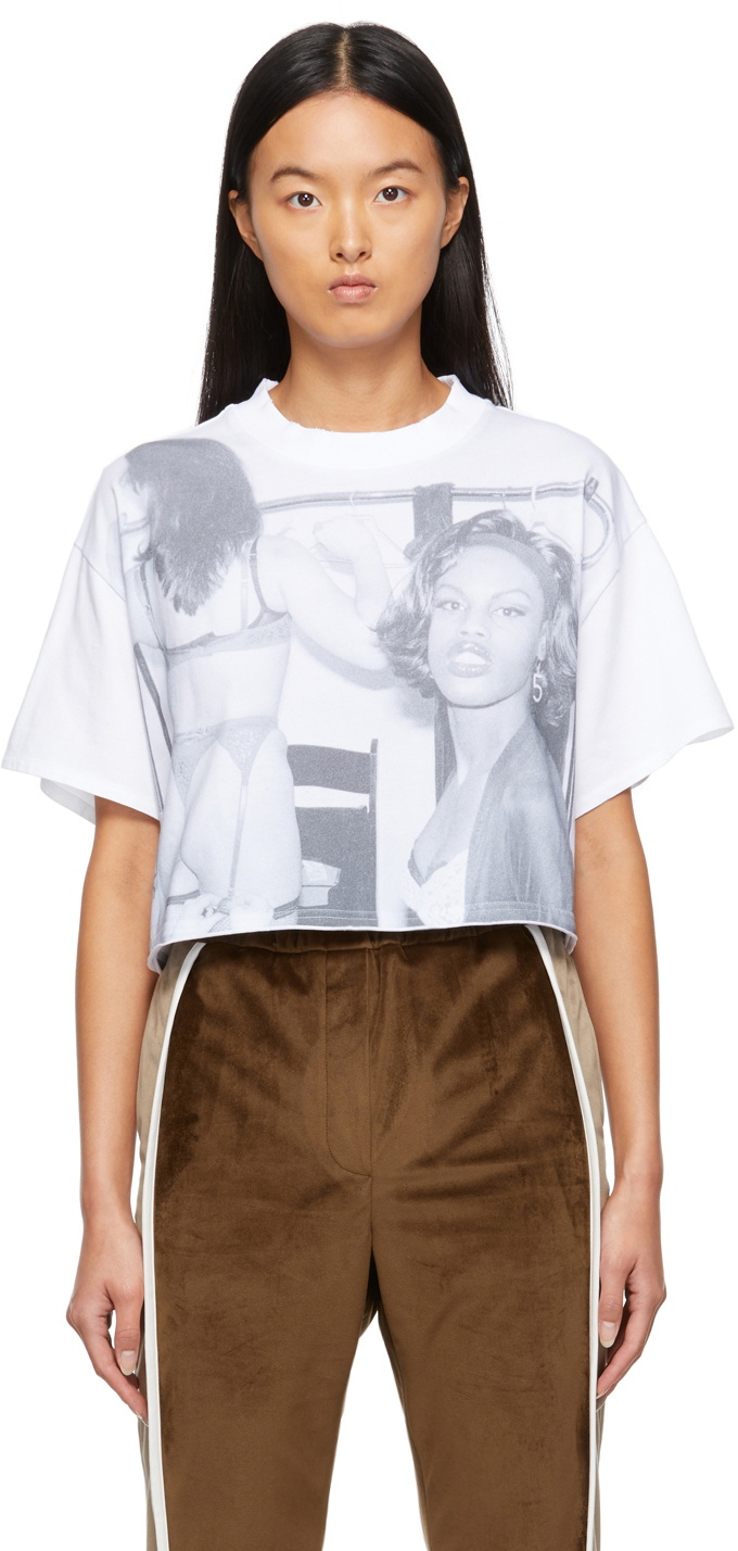 Honey Fucking Dijon White Cropped Tina Paul T-Shirt