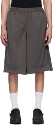 BRYAN JIMENÈZ Gray Drawstring Shorts