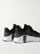 Nike Training - Free Metcon 5 Rubber-Trimmed Mesh Sneakers - Black