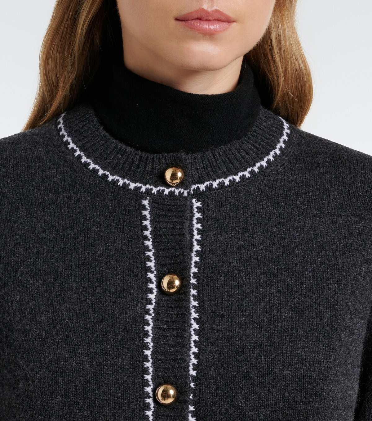 Jardin des Orangers Virgin wool and cashmere cardigan