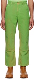 NotSoNormal Green Working Trousers