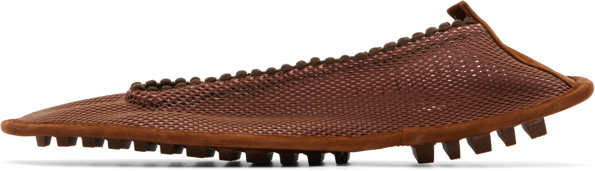 Kiko Kostadinov Brown Ramberg Slip-On Flats