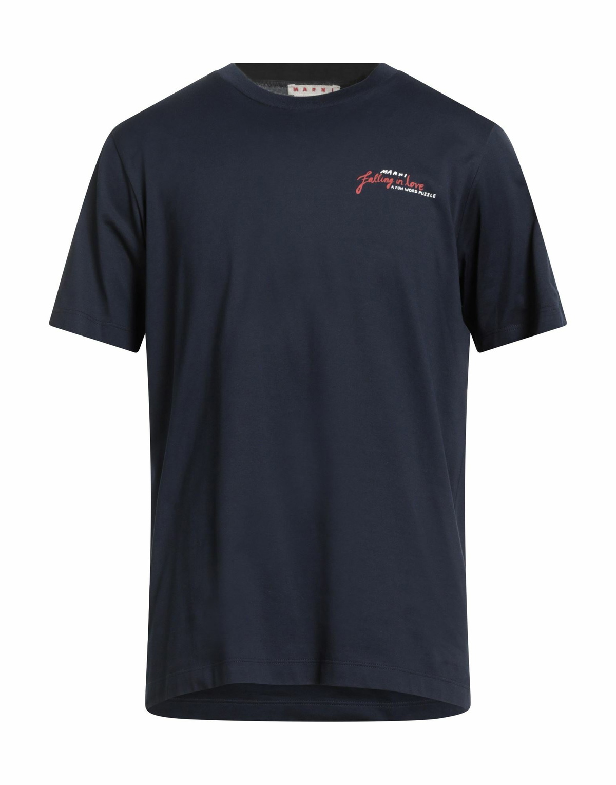 Marni Mens T-shirt Midnight in Blue