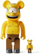 BE@RBRICK - 100% 400% The Simpsons Cyclops Wiggum Figurine Set