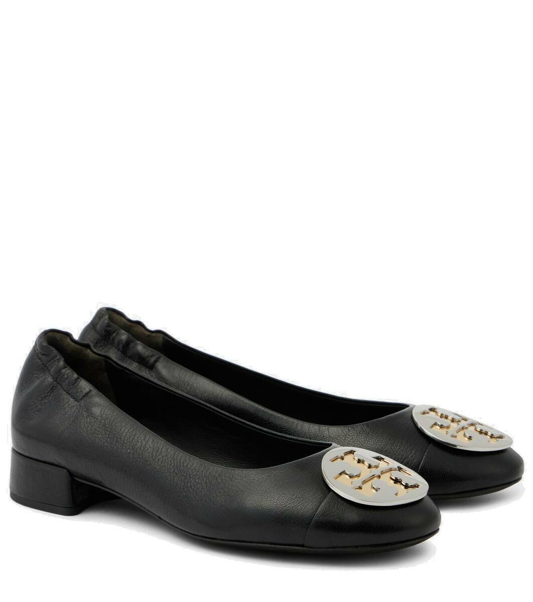 Tory Burch Claire logo leather ballet flats Tory Burch