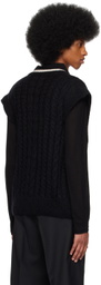 Filippa K Black Braided Vest