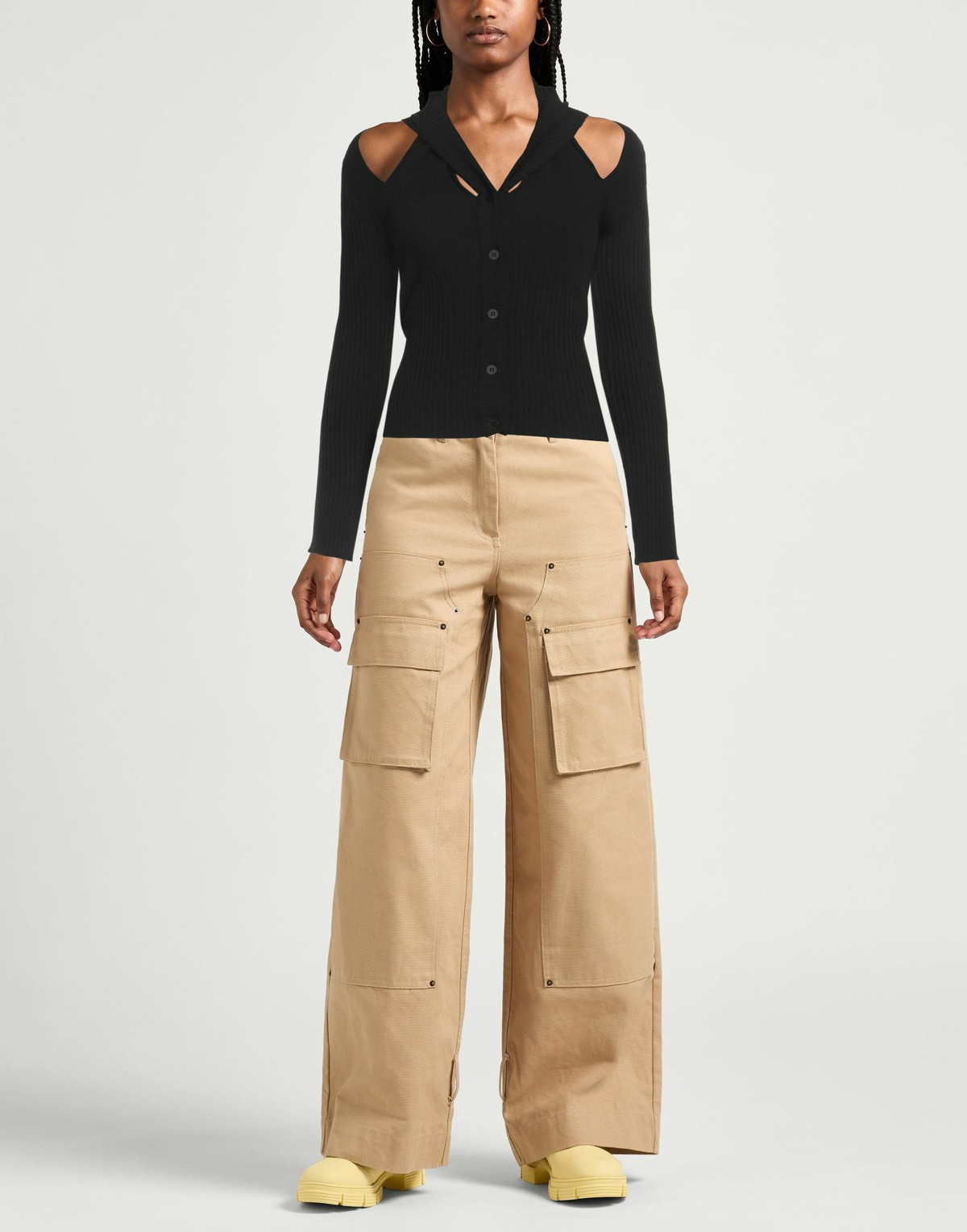 Andreādamo Womens Cardigan in Black