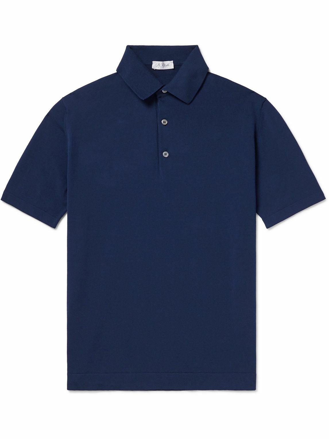 De Petrillo - Cotton Polo Shirt - Blue De Petrillo