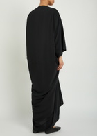 Rick Owens Tommykite Crepe Maxi Dress Black