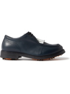 MR P. - Leather Kiltie Derby Golf Shoes - Blue - UK 7