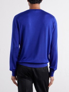TOM FORD - Silk Sweater - Blue