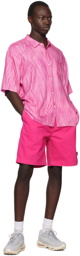Stüssy Pink Printed Shirt