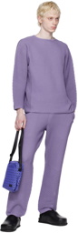Homme Plissé Issey Miyake Purple Seamless Sweater