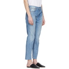 Rag and Bone Blue High-Rise Ankle Skinny Jeans