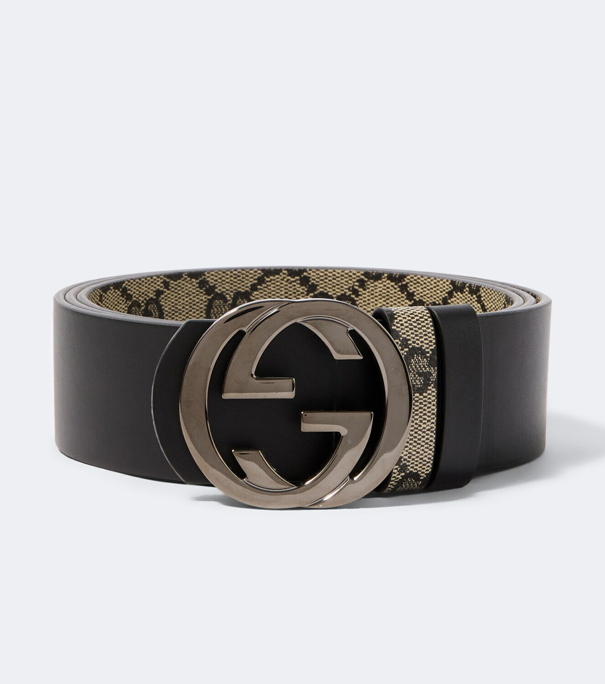 Gucci Interlocking G reversible GG canvas belt