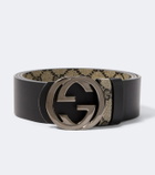 Gucci Interlocking G reversible GG canvas belt