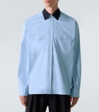 Plan C Cotton-blend poplin shirt