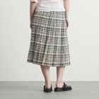 YMC Women's Rosette Midi Skirt in Charcoal/Off White