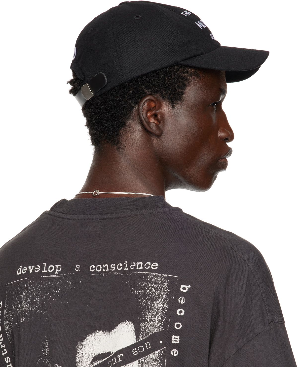 Enfants Riches Déprimés Black 'Mute Record' 6-Panel Cap