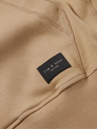 Rag & Bone - Future Staples Damon Logo-Appliquéd Organic Cotton-Jersey Zip-Up Hoodie - Brown