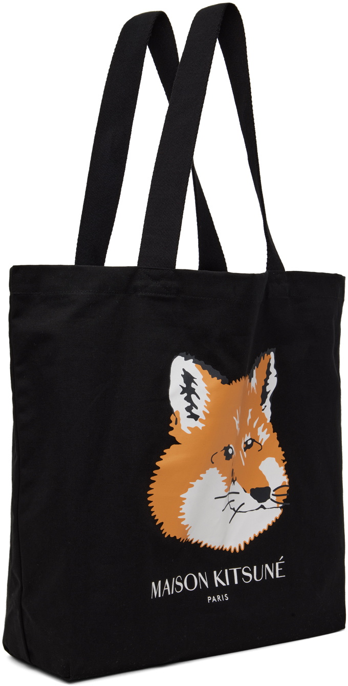Maison Kitsuné Black Fox Head Tote Maison Kitsune