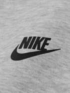 Nike - Logo-Print Cotton-Blend Tech Fleece Sweatshirt - Gray