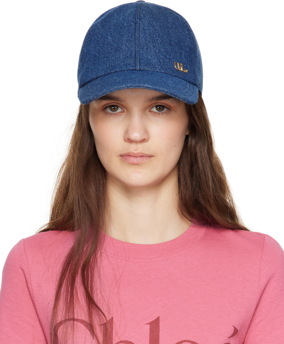 オシャレを格上げ ★ CHLOE Chloe Iconic denim cap オシャレを格上げ ☆ CHLOE Chloe Iconic denim cap