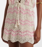 Anna Kosturova Melissa crochet cotton minidress