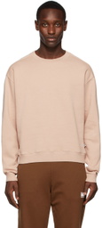 M.A. Martin Asbjørn SSENSE Exclusive Tan Cropped Sweatshirt