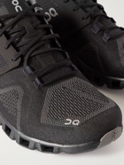 ON - Cloud X Rubber-Trimmed Mesh Running Sneakers - Black