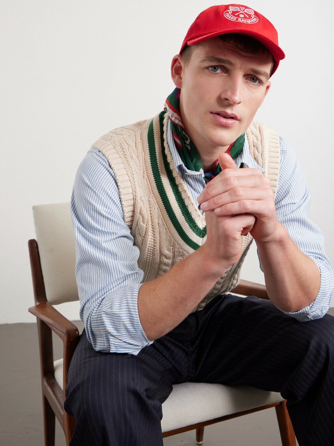 Drake's - Embroidered Cotton-Twill Cap