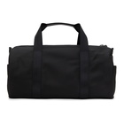 Hugo Black Gabardine Tonal Logo Holdall Duffle Bag