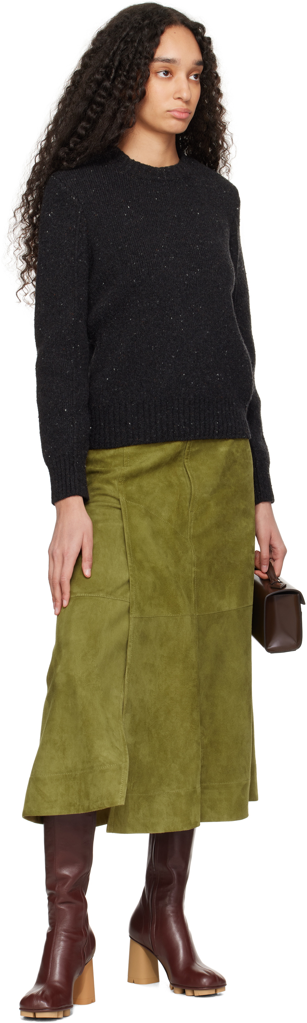 Savette Brown Symmetry Pochette Bag