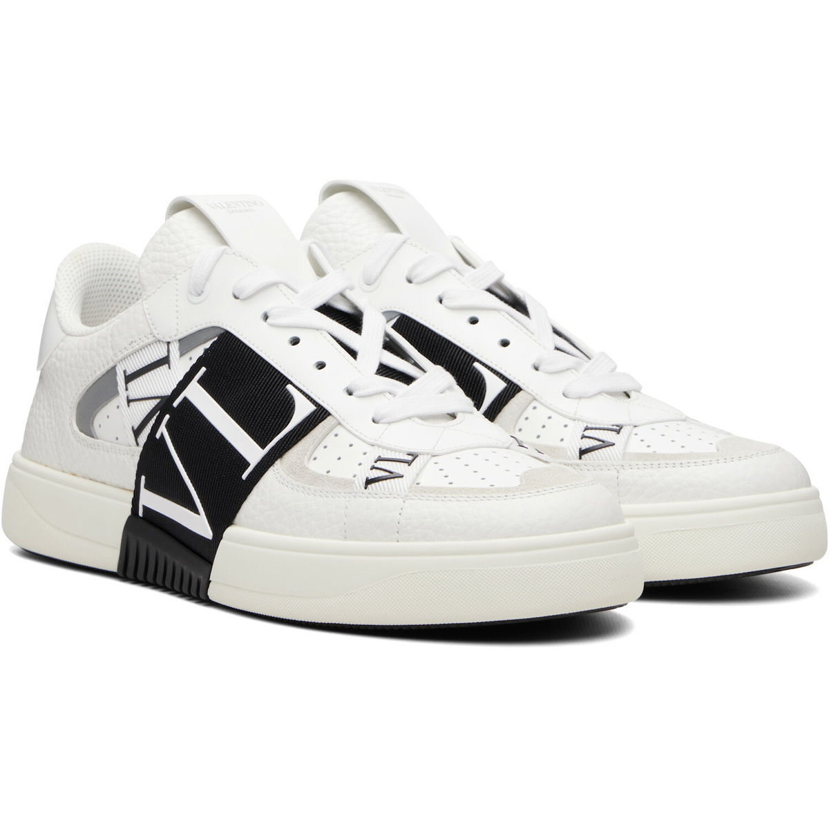 Valentino Garavani White Low-Top Calfskin VL7N Sneakers