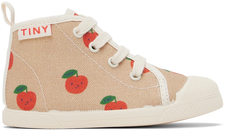 Photo: TINYCOTTONS Baby Beige Apples Sneakers