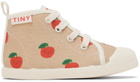 TINYCOTTONS Baby Beige Apples Sneakers
