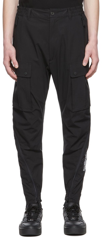 Photo: Dsquared2 Black Cotton Cargo Trousers