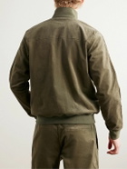 adidas Originals - C.P. Company Spezial Settend Logo-Appliquéd Cotton-Blend Corduroy Track Jacket - Green