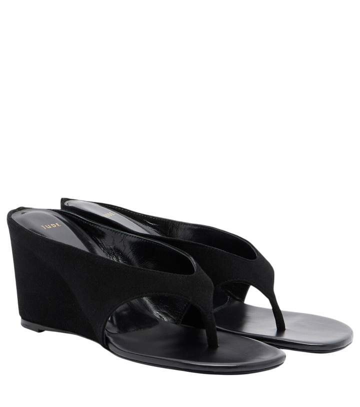 Photo: JUDE Yaga leather wedge thong sandals