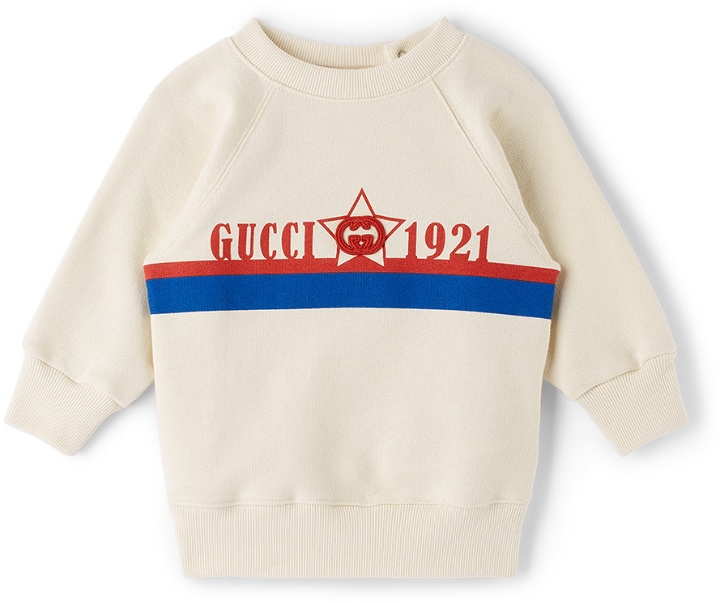 Photo: Gucci Baby Off-White Logo Sweatshirt