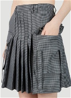 rokh - Pleated Skirt in Grey