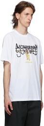 VETEMENTS White 'Antwerpen Screwed' T-Shirt