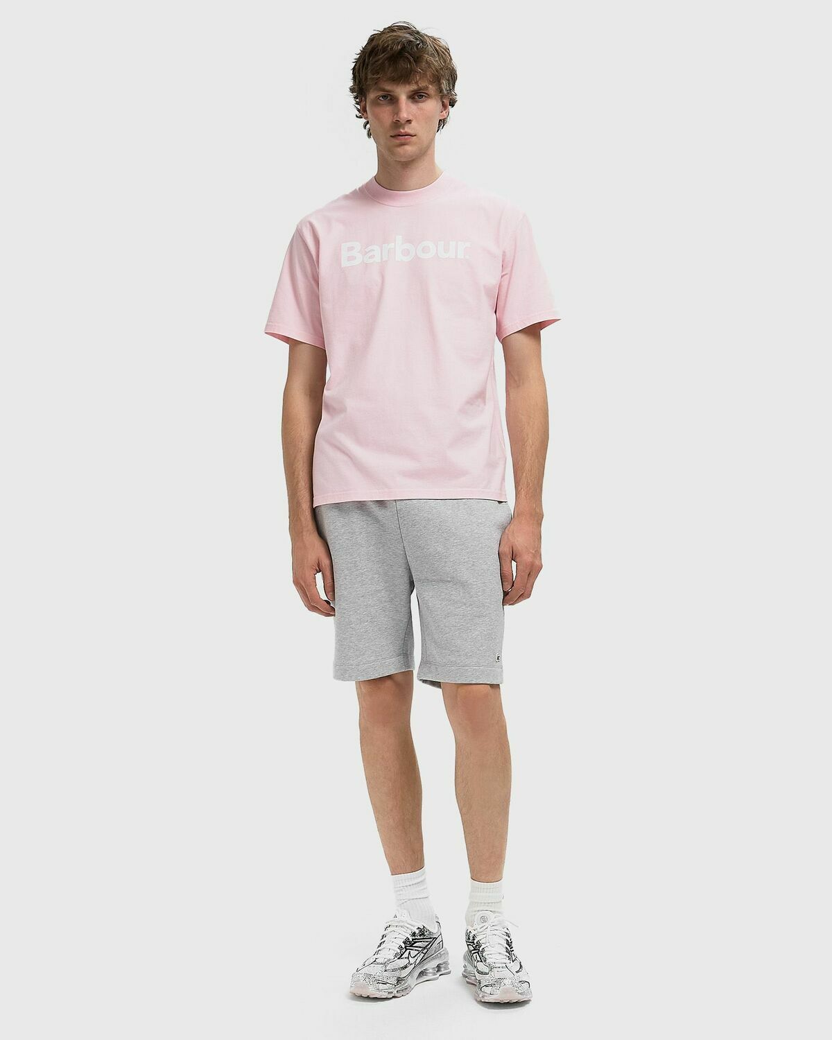 Barbour OS Pensford Tee pink Mens Shortsleefe