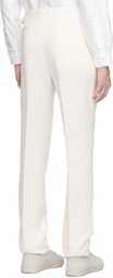 Ralph Lauren Purple Label Off-White Gregory Suit Trousers