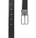 Hugo Boss - 3.5cm Black and Brown Onel-G Reversible Leather Belt - Black